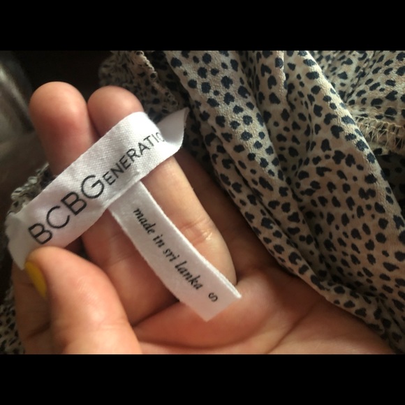 BCBGeneration Khaki Com Leopard Dot Palazzo Pants - Picture 6 of 8